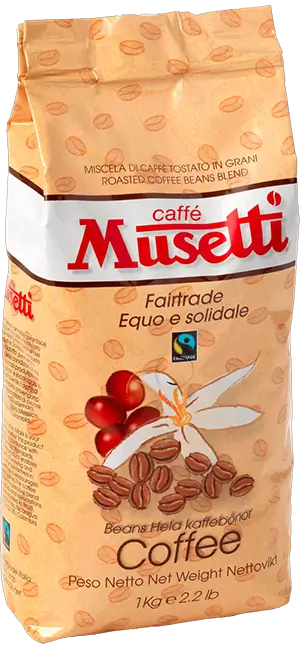 Musetti Fair Trade 1kg Bohnen - ArabicaAndFriends