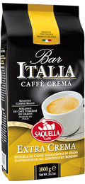 Saquella Bar Italia Extra Crema 1kg Bohnen - ArabicaAndFriends