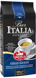 Saquella Bar Italia Gran Gusto 1kg Bohnen - ArabicaAndFriends