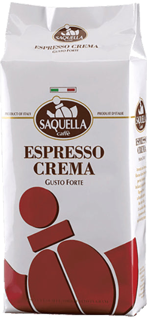 Saquella Crema Gusto Forte 1kg Bohnen - ArabicaAndFriends