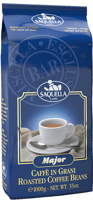 Saquella Miscela Esclusiva Major Bar 1kg Bohnen - ArabicaAndFriends