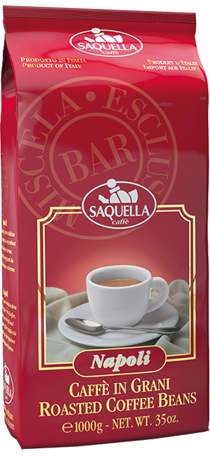 Saquella Napoli Bar 1kg Bohnen - ArabicaAndFriends