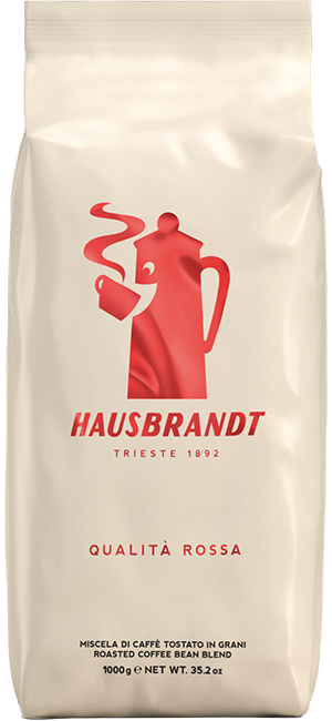 Hausbrandt Espresso Qualita Rossa 1kg Bohnen - ArabicaAndFriends