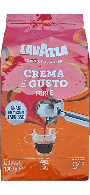 Lavazza Crema e Gusto Forte 1kg Bohnen - ArabicaAndFriends
