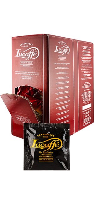 Lucaffe Mr. Exclusive 100% Arabica E.S.E. Pads 150 Stück - ArabicaAndFriends