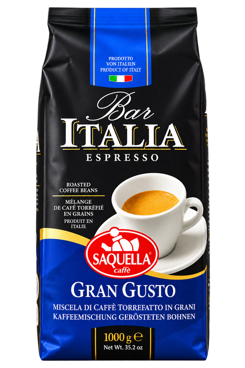 Saquella Bar Italia Gran Gusto 1kg Bohnen